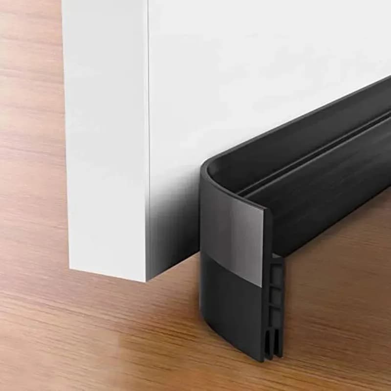 1pc 1m/39.37in Under Door Draft Stopper for Exterior Interior Bottom Doors, Weather Stripping Door Seal Blocker Noise Insulation
