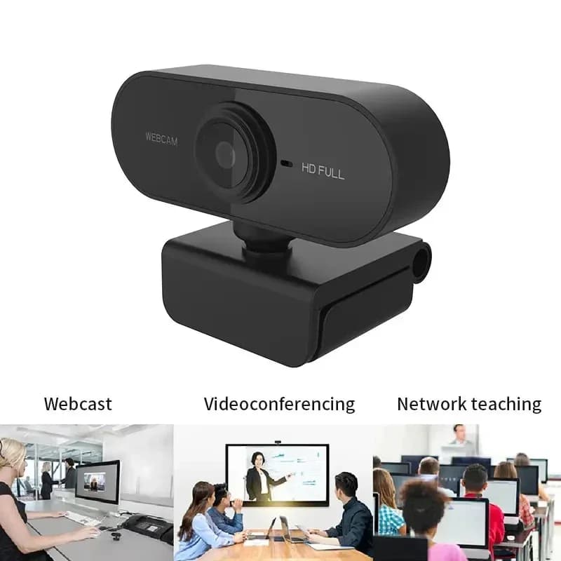 Fotocamera USB HD 1080P con microfono incorporato Treppiede per fotocamera Web per computer incluso per videocamera di rete USB per lavoro aziendale
