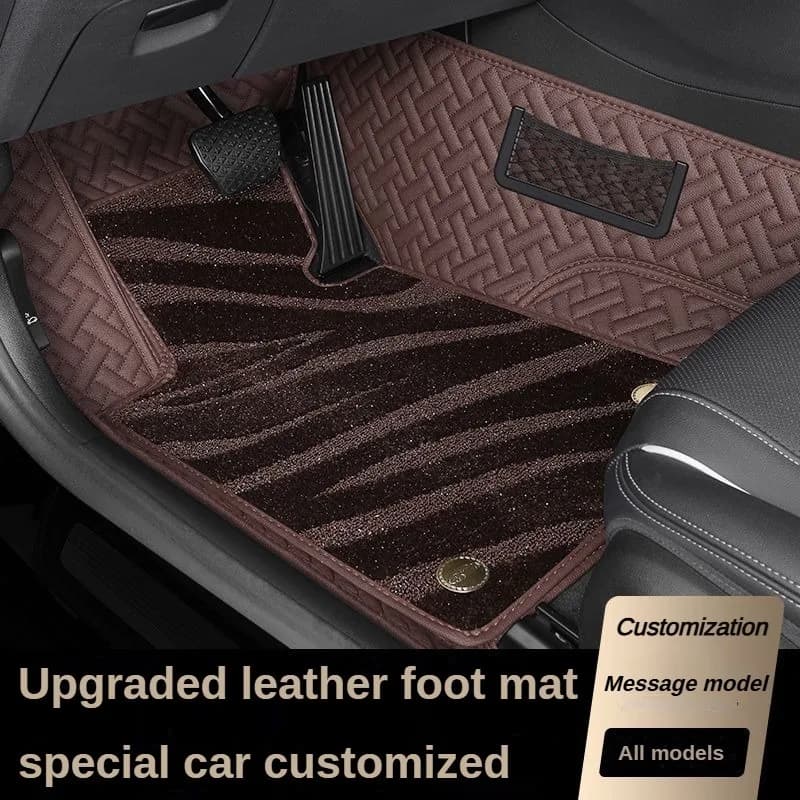 Tappetini specifici per auto personalizzati, tappeti a doppio strato per tutti i modelli LHD RHD 2007-2025 nuovi accessori per tappeti cielo stellato