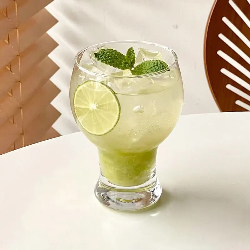 2 pezzi tazze di succo di vetro tazze di birra artigianali tazze di acqua resistenti al calore tazze di bevande tazze di montagna Fuji vintage tazze di vetro bicchieri di vino