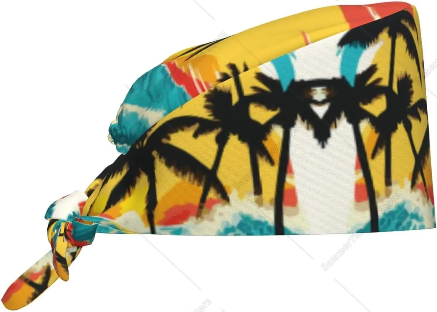 Berretti Scrub Donna Uomo - Summer Sea Beach (2) Berretto da lavoro morbido e confortevole regolabile Cappelli Scrub Berretti chirurgici per donna Uomo con Sweatb