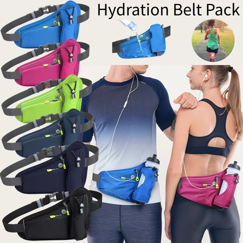 Running Marsupi Water Bottle Door Moisturizing Belt Bag Jogging Cycling Bag for Men's Mobile Phone Sport Gymnastic Waist Bag