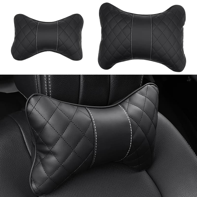 Car Seat Head Support Lumbar Cushion Headrest Neck Pillow