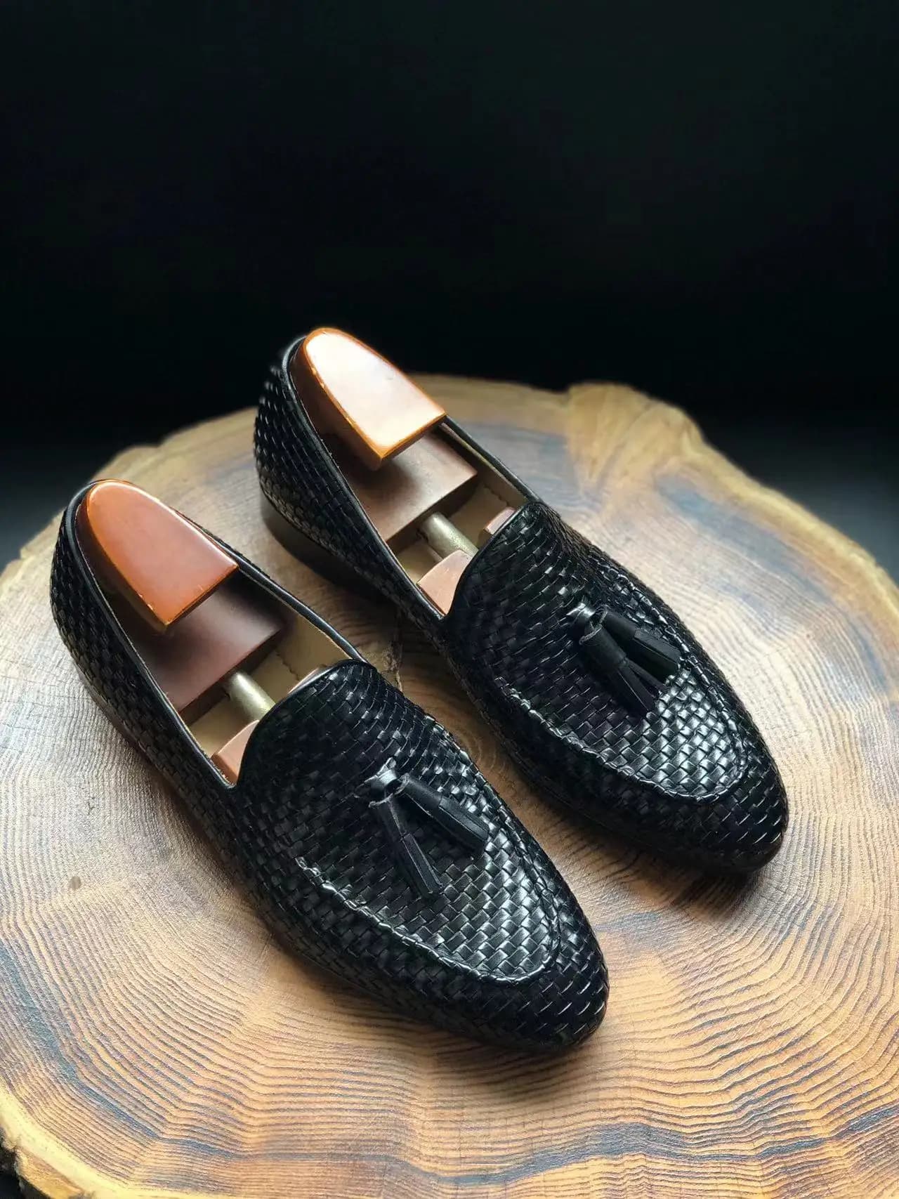 Cie ML26 mocassino in tessuto nappa da uomo suola in pelle classica scarpa traspirante colore e dimensioni personalizzati neri