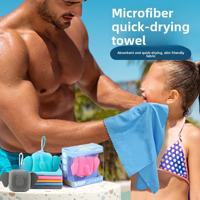 Asciugamano sportivo ad asciugatura rapida per nuoto, corsa, palestra, assorbe acqua e sudore, salvietta antisudore da viaggio, ad asciugatura rapida, antibatterico
