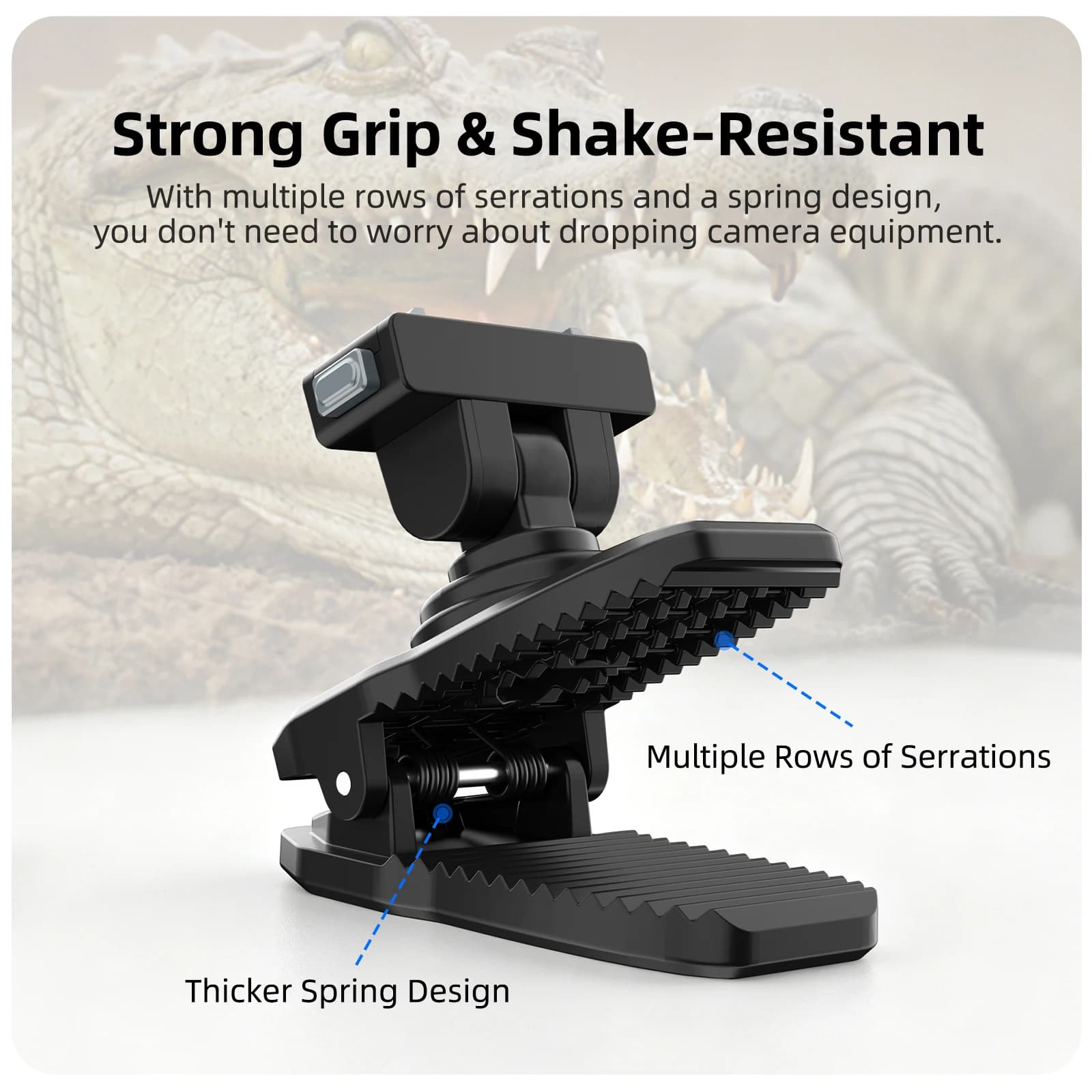 Sunnylife Magnetic Backpack Clip For Insta360 X4 Air/X5/Ace/Ace Pro2/1 Adjustable Quick Release Crocodile Clip 360 Rotation Clip