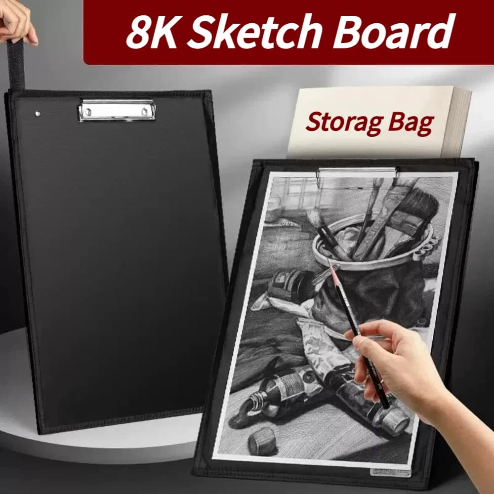Appunti portatile 8K con custodia per artista, grande porta carta, zaino, schizzo, carta, tablet, clip A3, per disegno