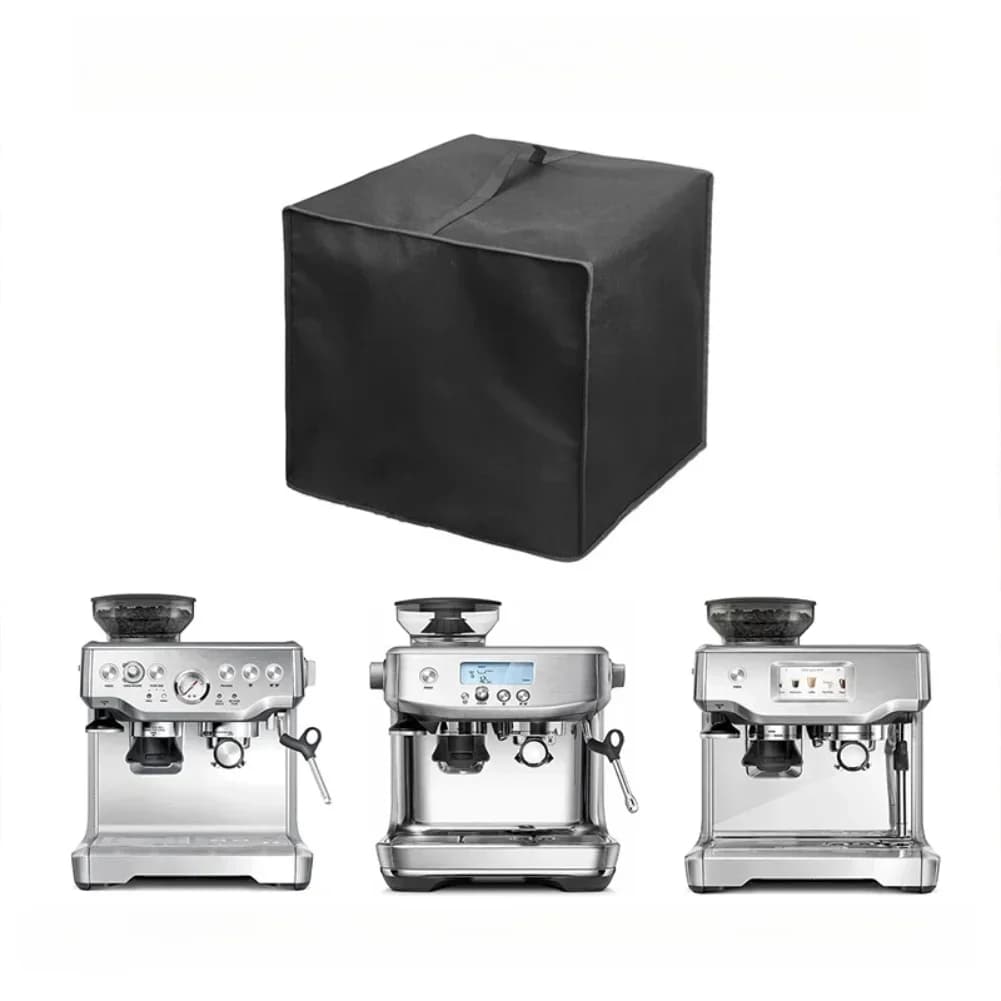 Foldable Waterproof Dust Cover 420D Oxford Cloth For Coffee Machines Black Protective Cover 40cm For Espresso Equipment