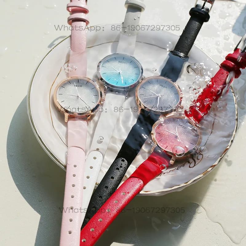 Orologio da polso personalizzato di alta gamma per ragazze, versione coreana, stile college, impermeabile, al quarzo.