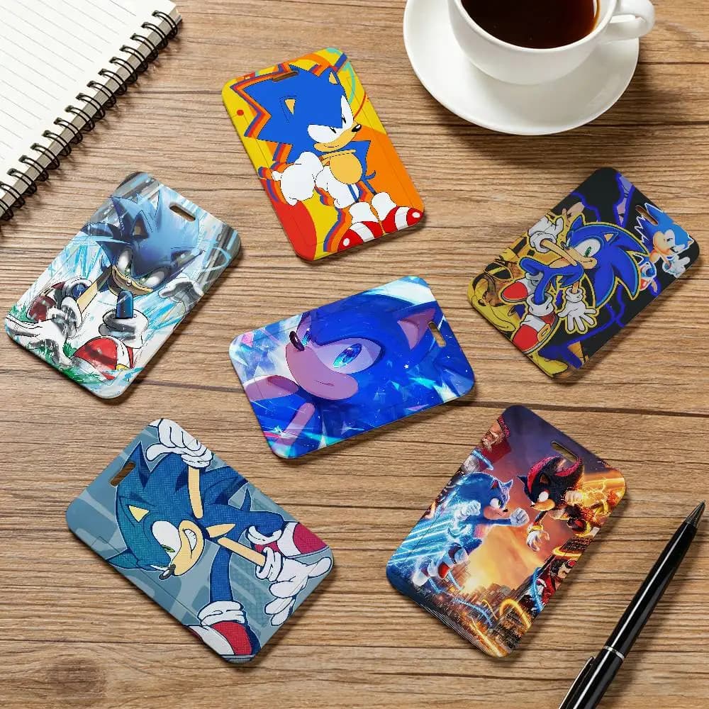 Cordino da Collo Cartoon S-Sonic, Porta Tessere, Porta Badge, Porta Pass, Porta Chiavi, Accessori Regalo