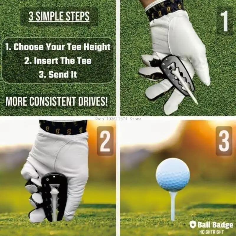 2 pezzi regolatore altezza del sedile da golf Precisione Tees Altezza Setter Strumento altezza regolabile per da golf