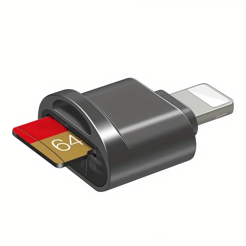 Lettore di schede Micro TF SD per iPhone iPad OTG, convertitore adattatore per lettura schede Micro SD, supporto lettura schede di memoria, compatibile con iOS 13