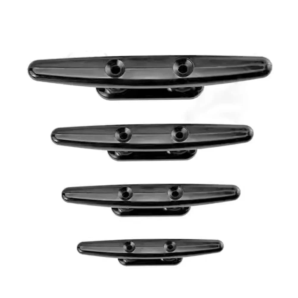 Morsetto piatto basso in nylon con base aperta e 2 viti per imbarcazioni, yacht, ponte, corda, kayak, canoa, accessori hardware per ponte