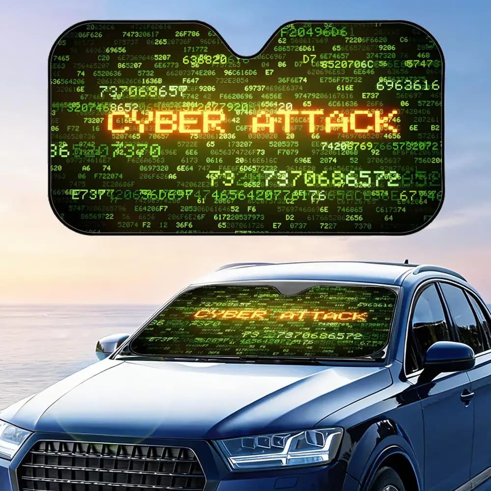 Parasole Anti-Cyber Attack Riutilizzabile in Alluminio, Protezione UV per Parabrezza, Copertura Isolante dal Calore