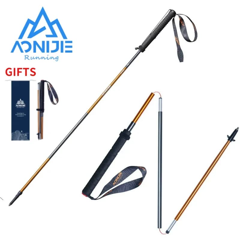 AONIJIE E4201 M-Pole Trekking Sticks Ultralight Folders with Fast Closure, Racing Stick and Carbon Fiber Walk