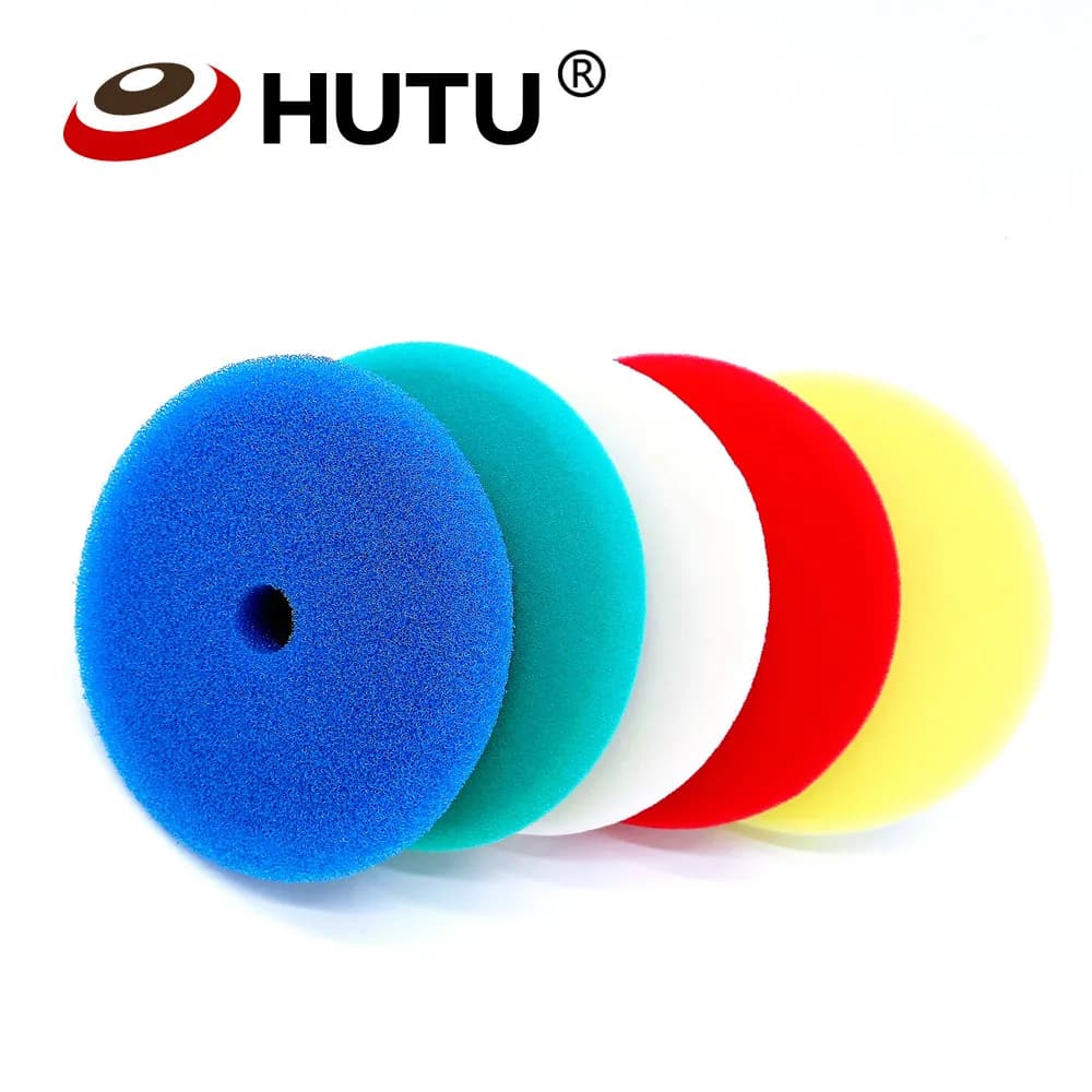 HUTU 3/5/6 Polish Pad Europa Spugna Durezza diversa Lucidatura 80mm/125mm/150mm Spugna per auto per lucidatrice a doppia azione
