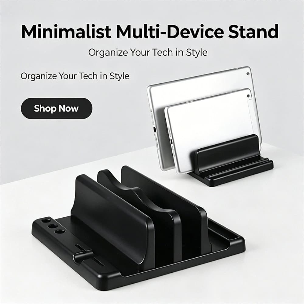 Supporto per laptop da ufficio verticale, salva spazio sul desktop, facile da posizionare, accessori per computer, larghezza regolabile, portaoggetti da scrivania