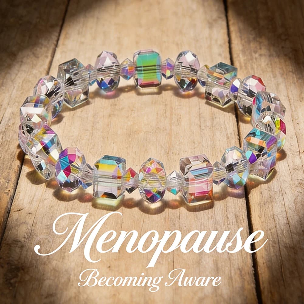 Braccialetto per la Consapevolezza della Menopausa - Braccialetto Elastico con Perline Colorate, Regalo Ideale per l'Autocura, il Supporto e il Miglioramento della Consapevolezza