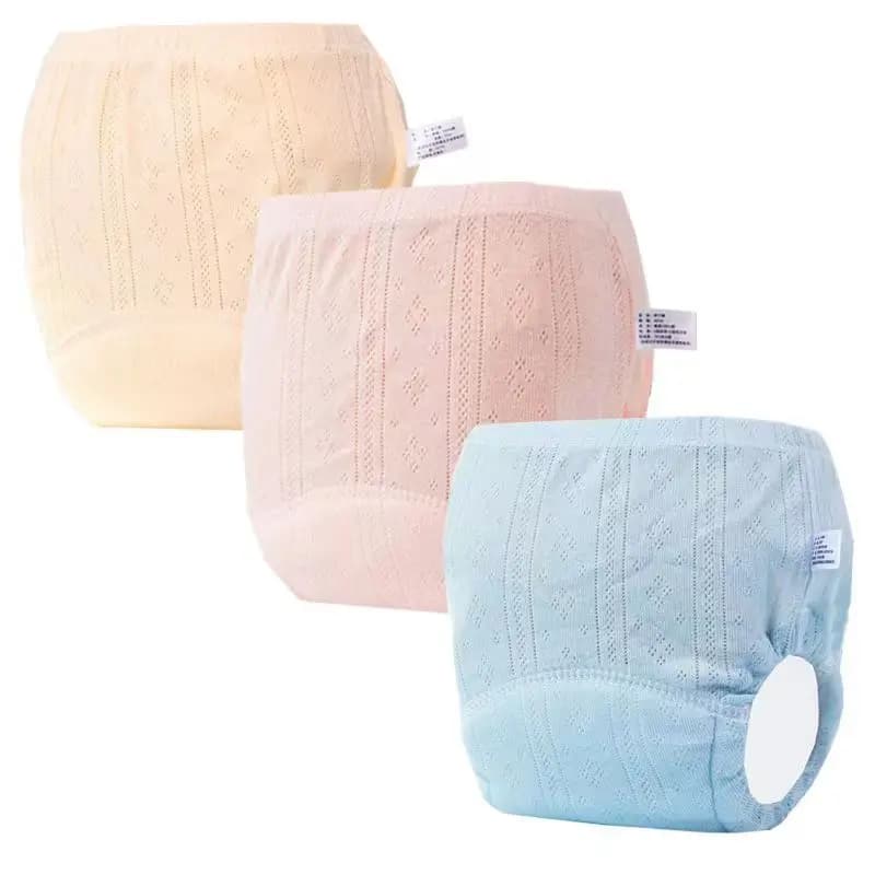 Pantaloni da allenamento per wc per bambini primaverili ed estivi pantaloncini a prova di perdite per ragazzi in puro cotone per bambini impermeabili e lavabili