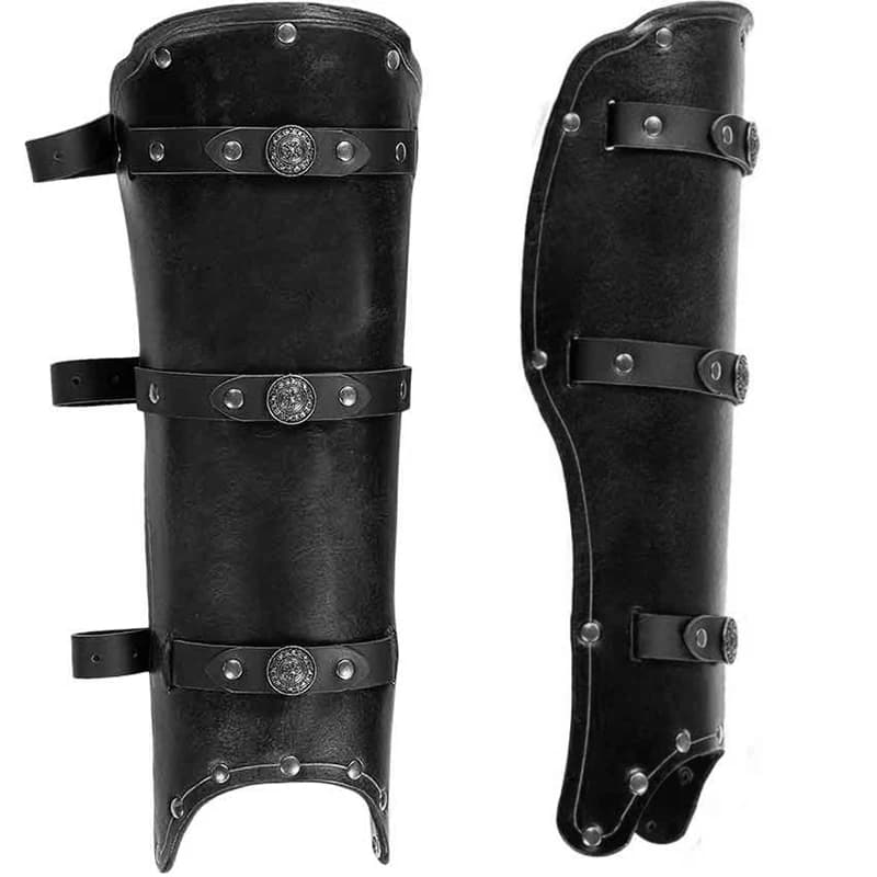 Medievale Legione Romana Gladiatore Gamba Guardia Armatura Ghetta Greve Cavaliere Vichingo Guerriero Costume Cosplay Larp Puntelli Scarpa Stivali Copertura