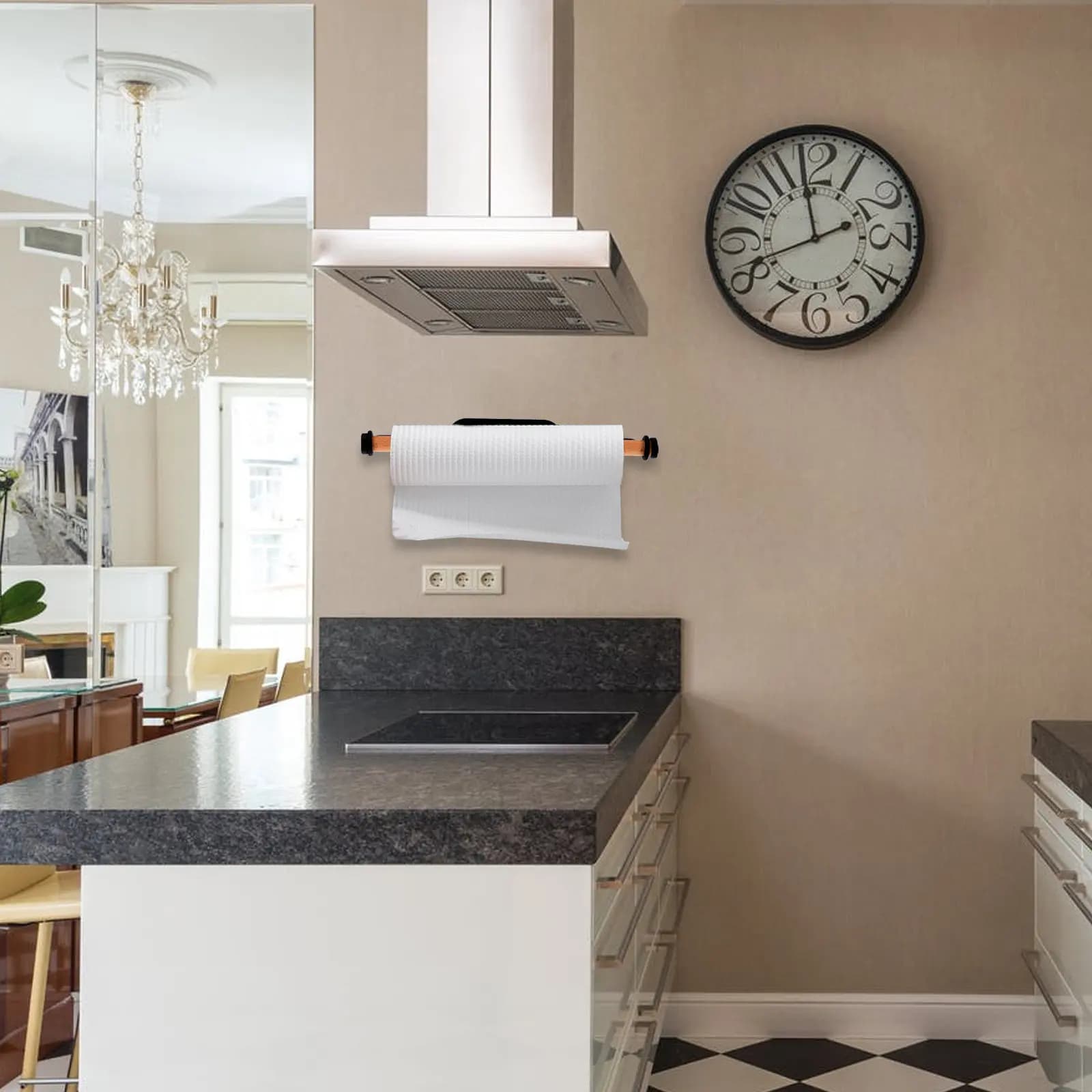 Portarotolo da Parete Senza Foratura, Facile da Installare, Porta Carta Igienica per Bagno, Cucina, Camera da Letto, Organizzatore per Carta Igienica