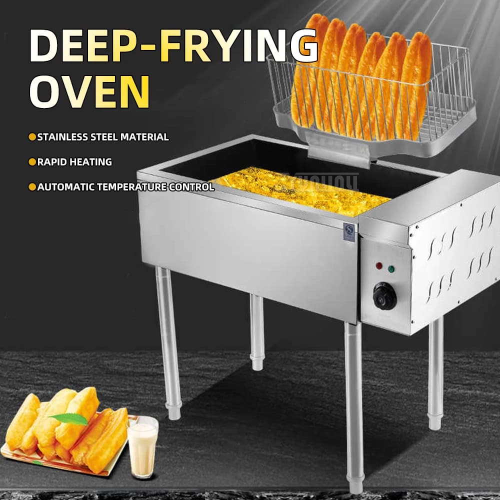Large Capacity 25L 3000W Special Frying Pan for Deep-Fried Dough Sticks - Heavy-Duty Kitchenware for Restaurant Quality Cooking