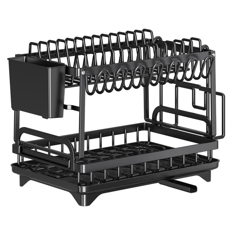 Kitchen Dish Drying Rack Multi Layer Dish Storage Organizer Utensil Holder Chopsticks Rack Cutting Board Cup Rack Sink Organizer