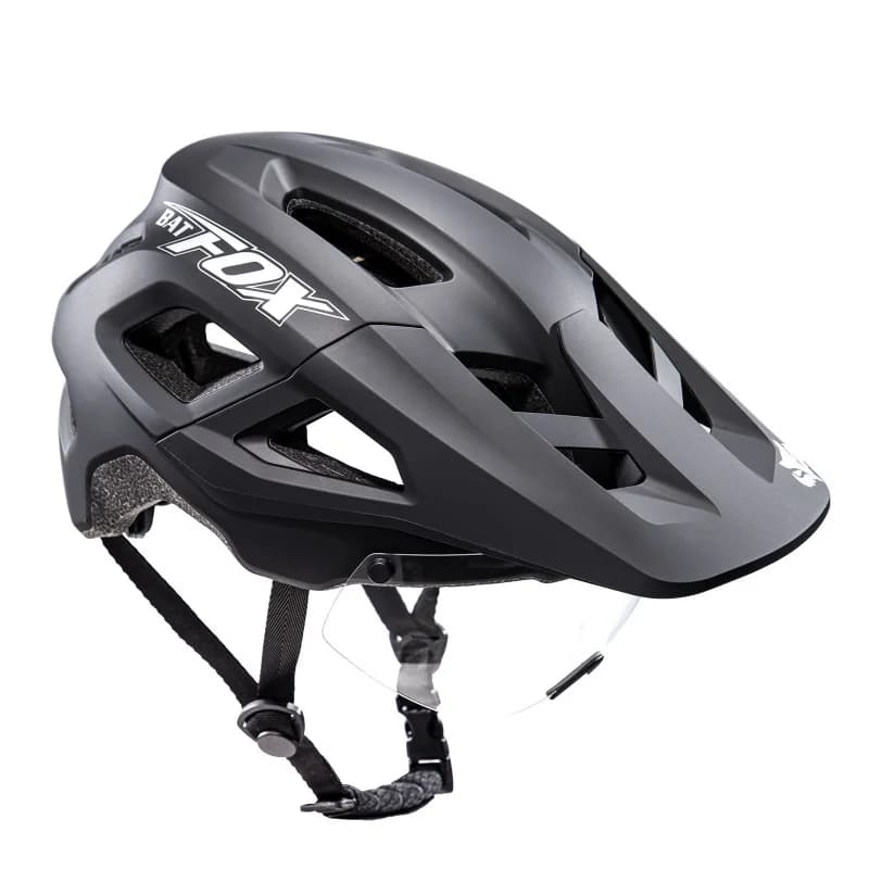 BATFOX Bicycle Helmet Magnetic Glasses Sun-seater and visor Bicycle helmets MTB road mould Man Woman Cycling helmet Sports equipment