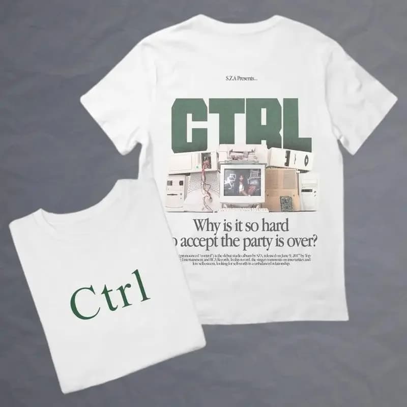 SZA CTRL T shirt Merch Rap SOS unisex gift Concert SweaT cotton heavyweight