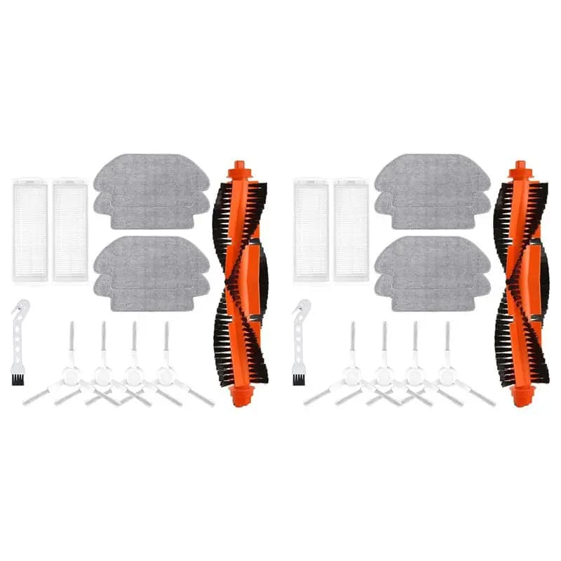 Set ABJN-2 per Mi Robot Vacuum Mop 2S / Mop Pro / Mop P / Robot S12 / S10 EU / STYJ02YM: Spazzola Principale, Spazzola Laterale, Filtro HEPA, Panno per la Pulizia