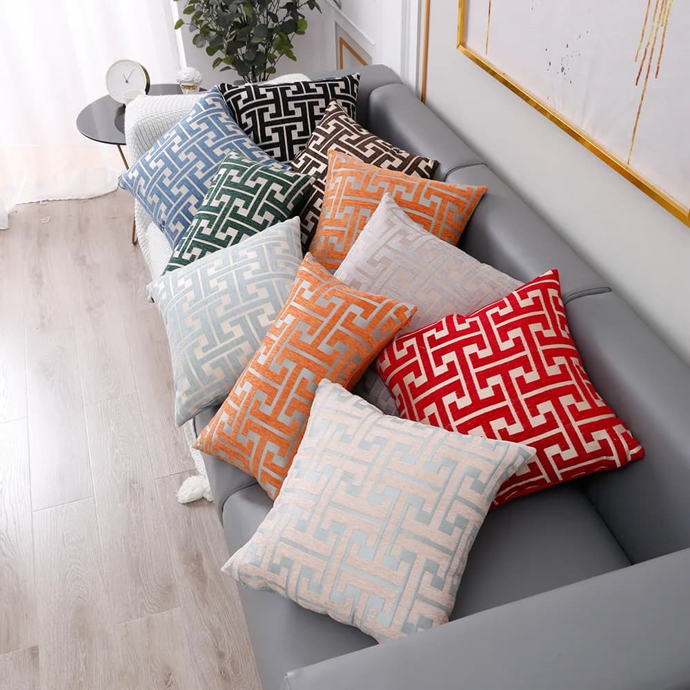 1PC Fodera per cuscino 2 dimensioni Fodera per cuscino morbida Federa decorativa quadrata per divano letto divano letto casa ufficio camera da letto