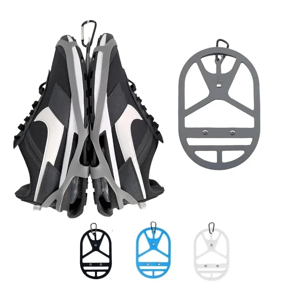 Portascarpe da appendere allo zaino con clip. Supporto per Calzature con Clip per Sneakers, Scarpe da Bowling, Calcio, Basket, Football