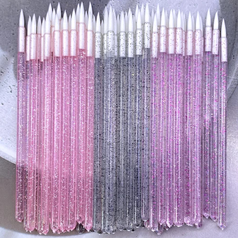 100/500pcs Eyeliner Brushes Eyelash Applicator Eyeshadow Lip Brush For Nail Art Painting Pen Tool Eye Lash Wands Accessories