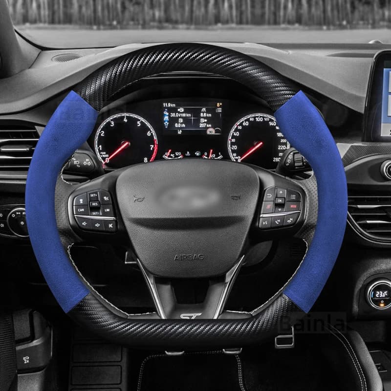 Microfiber Leather Cover, for Ford Focus Fiesta ST ST-Line Kuga Puma ST-Line 2017-2021 2022 2023, Auto Accessories