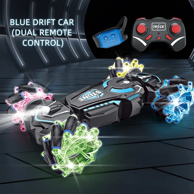 Sensore Drift Stunt Telecomando Auto Luci da arrampicata Musica Telecomando Auto da corsa Giocattoli per bambini Telecomando
