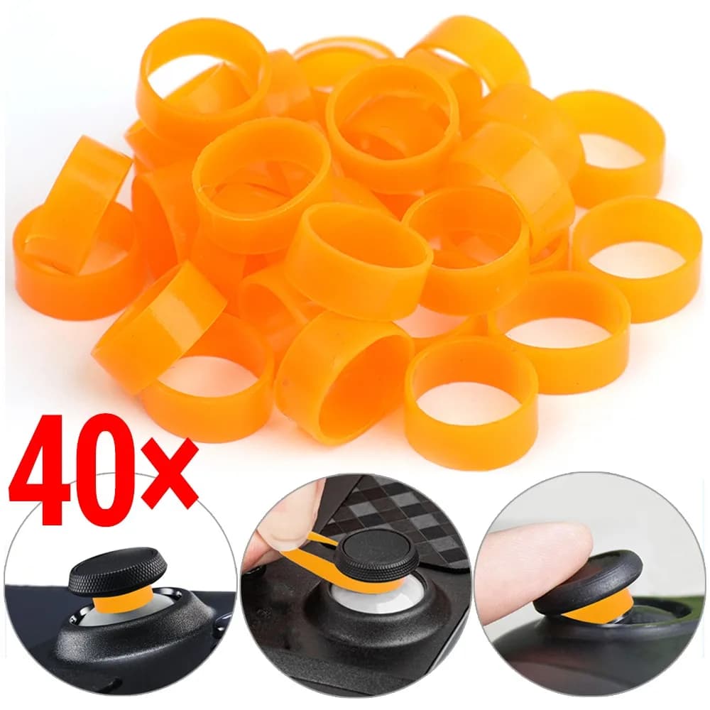 8-40 pz Joystick In Silicone Anello di Protezione Elastico Anello di Protezione Invisibile per Steam Deck/PS5/PS4/Switch/Xbox Controller Anello di Copertura