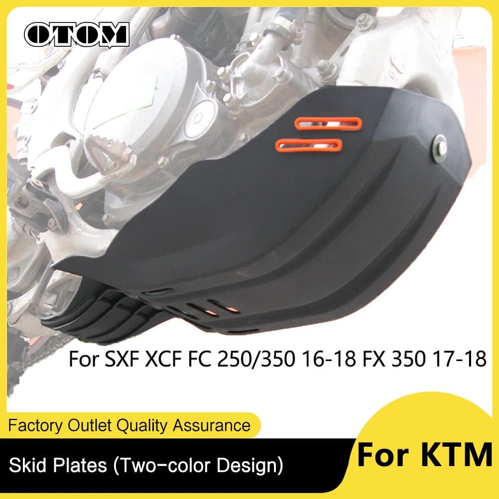 OTOM Piastra Paramotore per KTM SXF XCF FC 250/350 2016-2018 e HUSQVARNA FX 350 2017-2018, Protezione Motore per Moto