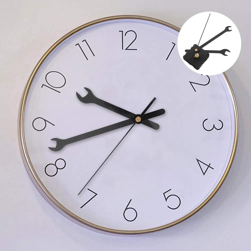 Quartz Watch Silent Movement Set, Fai-da-Te Wall Clock Motor Replacement Kit for Bedroom, Office, Home Decoration