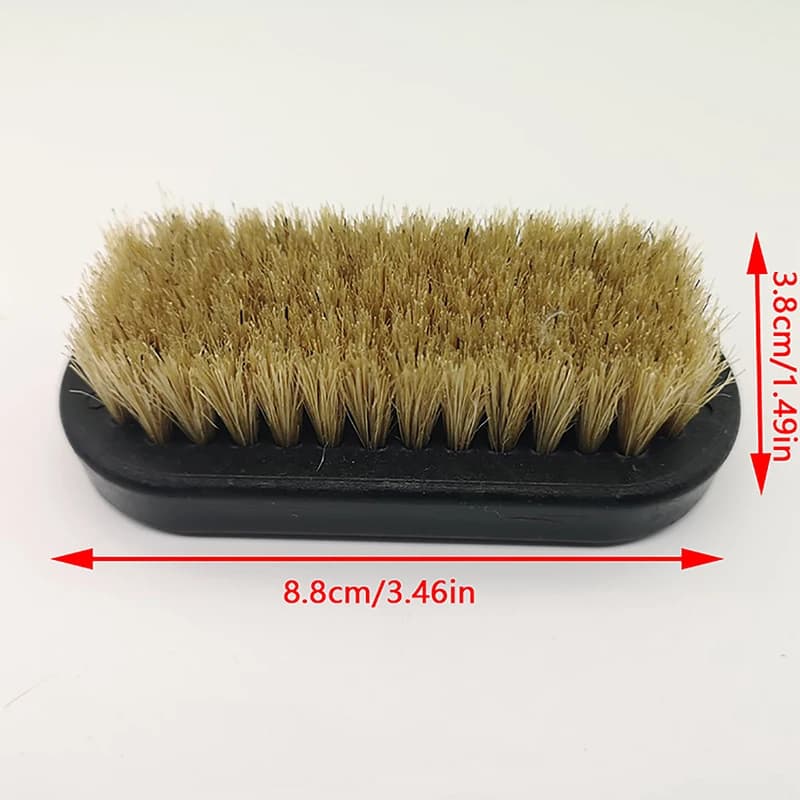 Tool Cleaning Brush Nub Leather Boots Clean Shine Brush Shoe Polish Brush Leather Pig Hair Soft Polishing