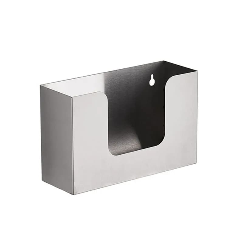 Porta Asciugamani da Bagno in Acciaio Inox 304 Nero/Nichel, Montaggio a Parete Incassato Dietro lo Specchio, Porta Carta Igienica