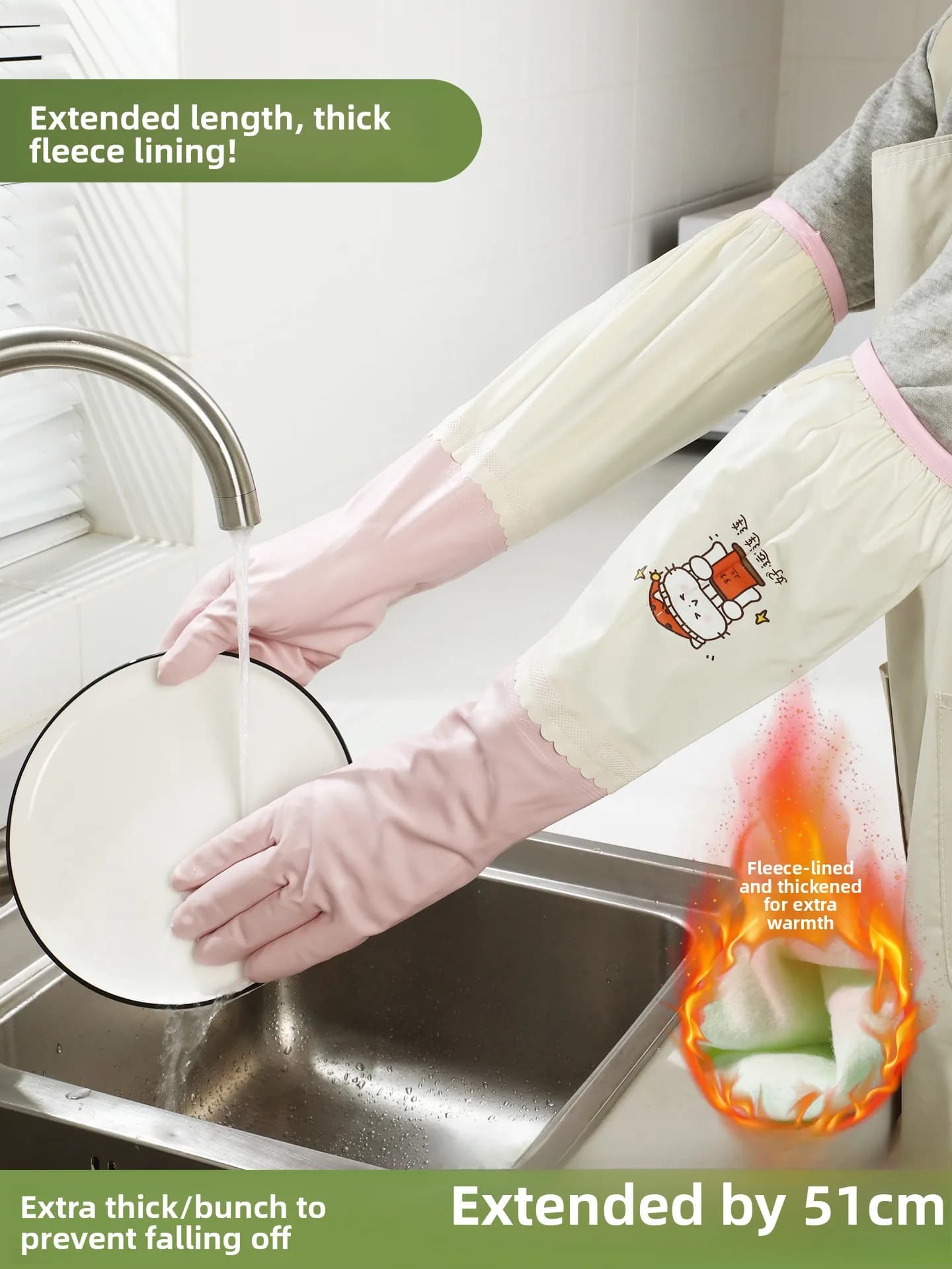 Guanti in Nitrile Rinforzati per Cucina e Lavori Domestici, Resistenti al Lattice per Lavare i Piatti e Pulire i Vestiti, Essenziali per la Casa