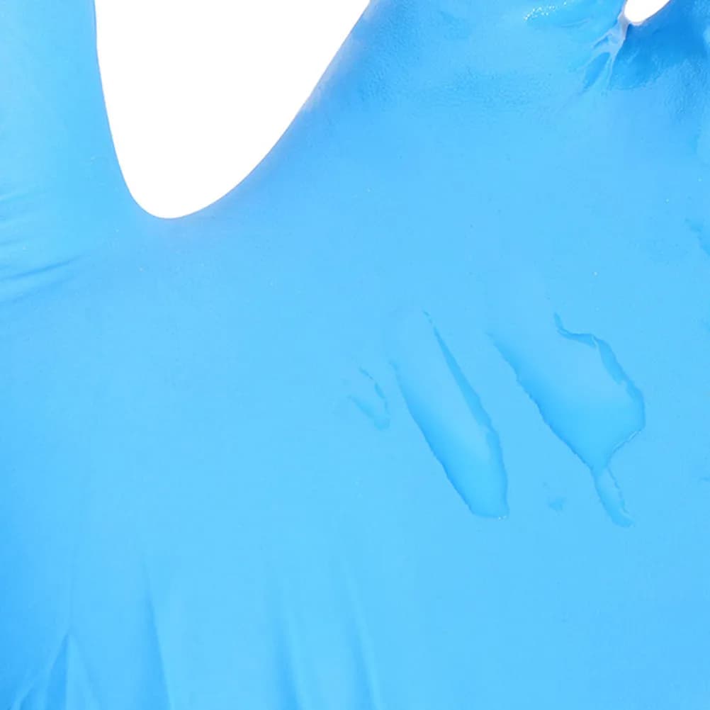 50 Pezzi di Guanti Monouso in Nitrile Blu Cielo, Resistenti all'Olio e Impermeabili, Multiuso per Pulizie, Lavaggio, Giardinaggio e Lavori