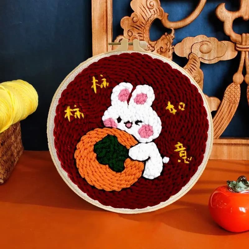 RUOPOTY Festival Punch Needle kit Punch Needle kit for Adults DIY Embroidery Kit Christmas Gifts
