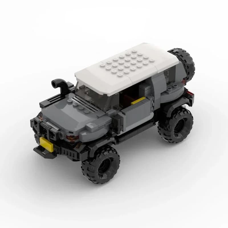 Mattoni per auto fuoristrada costruiti con dettagli di visualizzazione della replica autentica, modello da collezione per veicoli pesanti dal design accattivante da crociera fuoristrada