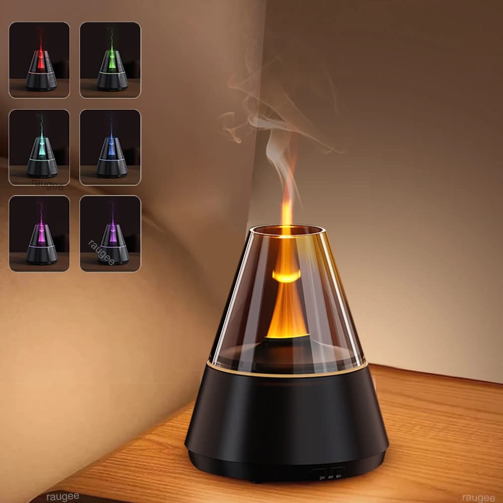 Umidificatore USB Mini Aroma Diffusore di oli essenziali Home Mute Automatic Mist Maker Diffusore di fragranze con luce notturna colorata