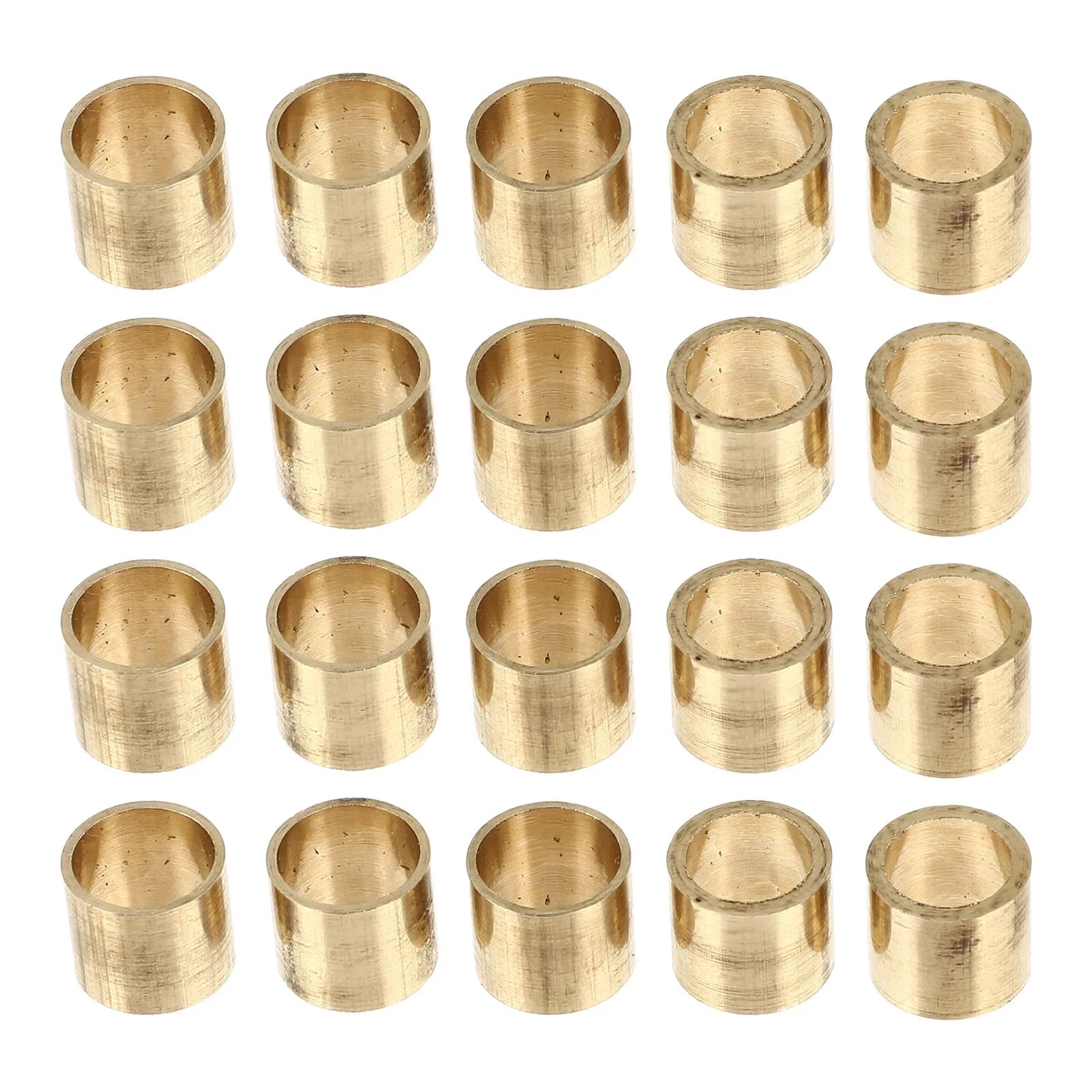 20Pcs Copper Cue Stick Ferrules Small Lightweight Pool Cue Hoops Replacement Billiard Supplies Snooker Pool Parts