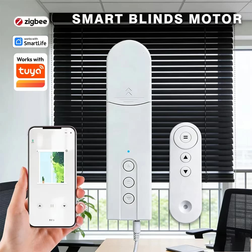 Smart WiFi Tuya Curtains Motor, Zigbee Electric Tapparelle Driver, Alexa Google Home Vocal Control, Automatic Chain