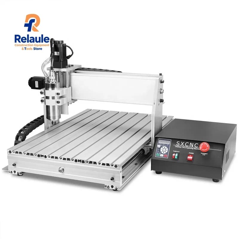 Powerful Sihao 6040Z 4 Axis CNC Router with 1.5kW Spindle, Wood Engraving Machine
