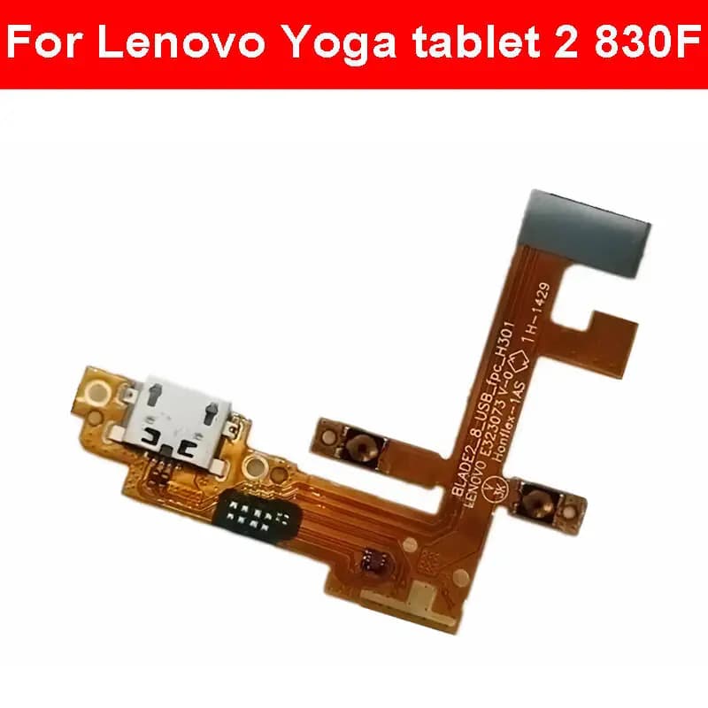 Cavo flessibile per connettore caricatore USB per Lenovo Yoga tablet 2 830F 8.0 "Cavo flessibile di ricarica USB Blade2_8_USB_FPC_h301 Riparazione