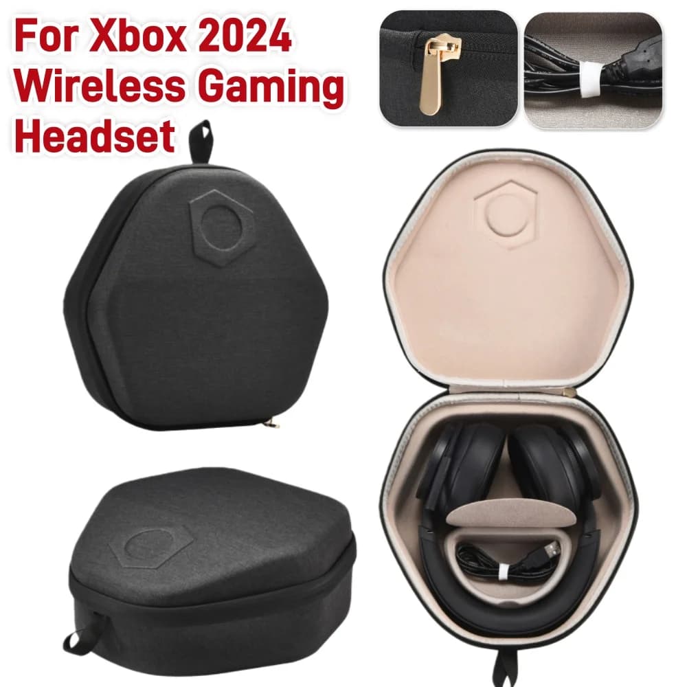 Custodia per Cuffie Antiurto, Borsa da Viaggio Antigraffio Portatile per Accessori Cuffie Wireless Xbox 2024